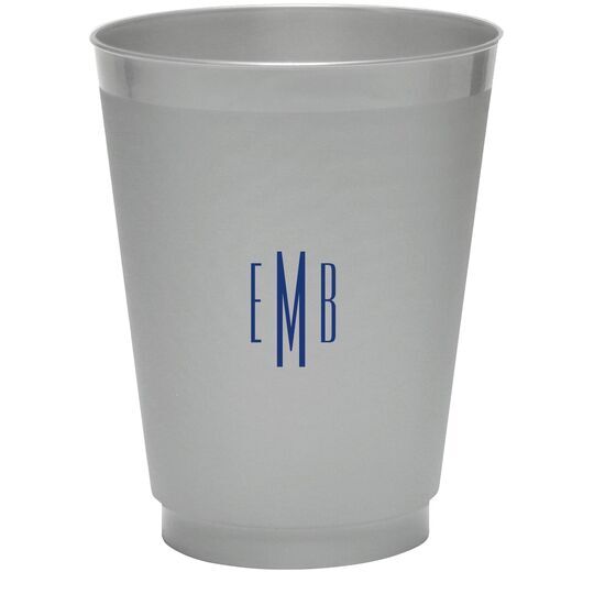 Commonwealth Monogram Colored Shatterproof Cups